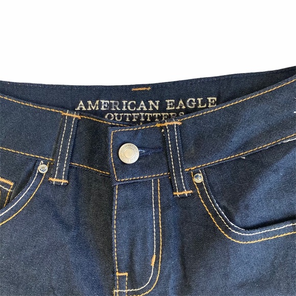 American Eagle dark wash high waist jean shorts - Picture 3 of 6